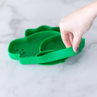 Bumkins Silicone Grip Dish - Dinosaur