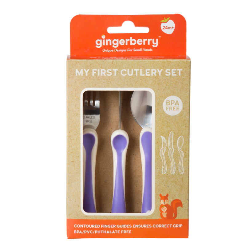 First Cutlery Set Gingerberry My First Cutlery Set – Adventure Snacks