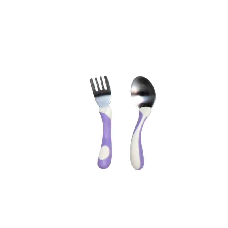 Gingerberry My First Spoon and Fork Purple