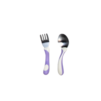 Gingerberry My First Spoon and Fork Purple