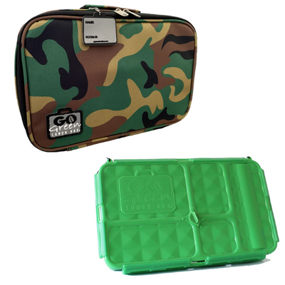 Go Green Large Lunchbox Set - Green Camo