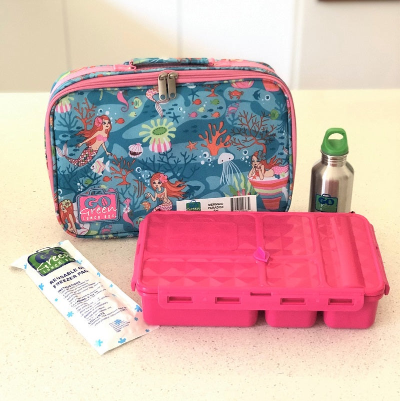 Go Green Large Lunchbox Set - Mermaid Paradise