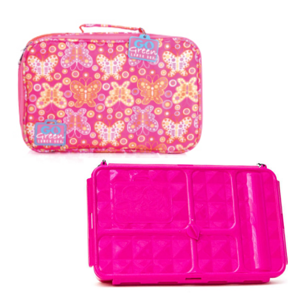Go Green Large Lunchbox Set - Butterfly