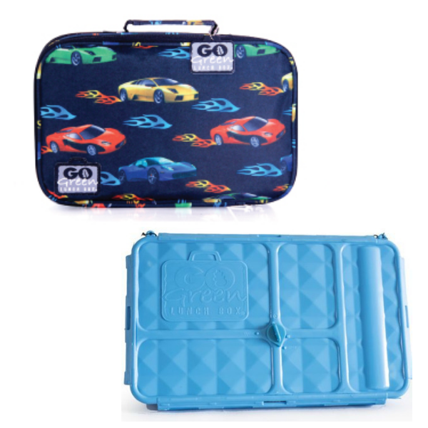 Go Green Large Lunchbox Set - Fast Flames