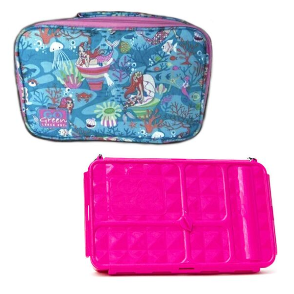 Go Green Large Lunchbox Set - Mermaid Paradise