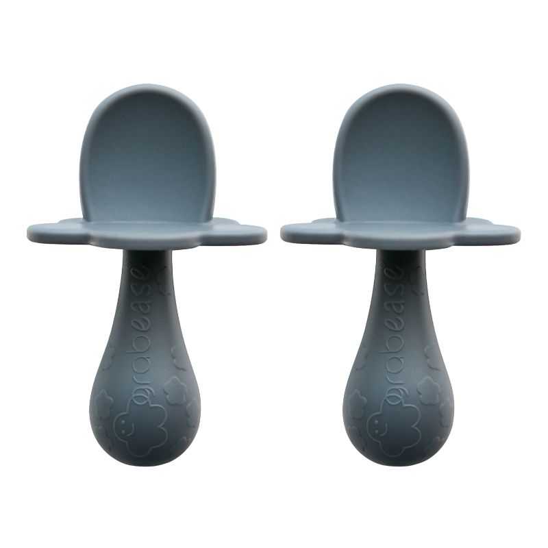 Grabease Double Silicone Spoon Set - Grey