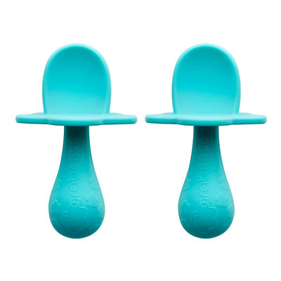 Grabease Double Silicone Spoon Set -  Teal