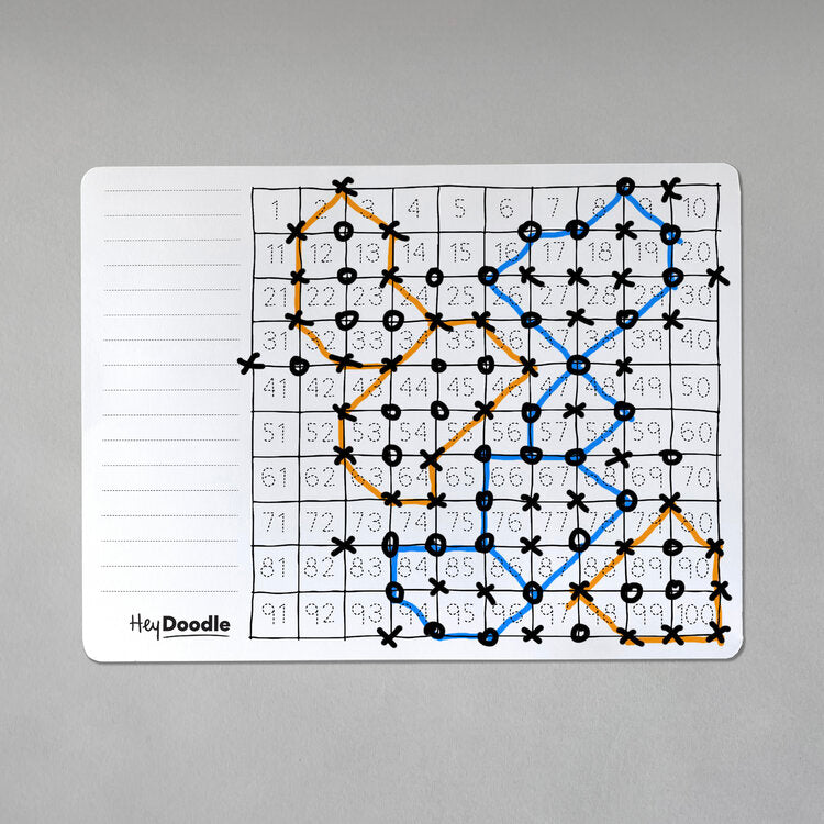 HeyDoodle Reusable Silicone Placemat - 100 Squares