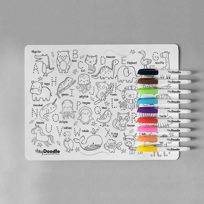 HeyDoodle Reusable Silicone Placemat - Into The Wild