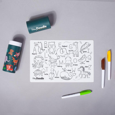 Hey Doodle Mini MatHeyDoodle Reusable Placemat - Mini Into the Wild