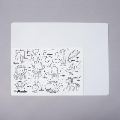 HeyDoodle Reusable Silicone Placemat - Toot Toot Honk - MINI