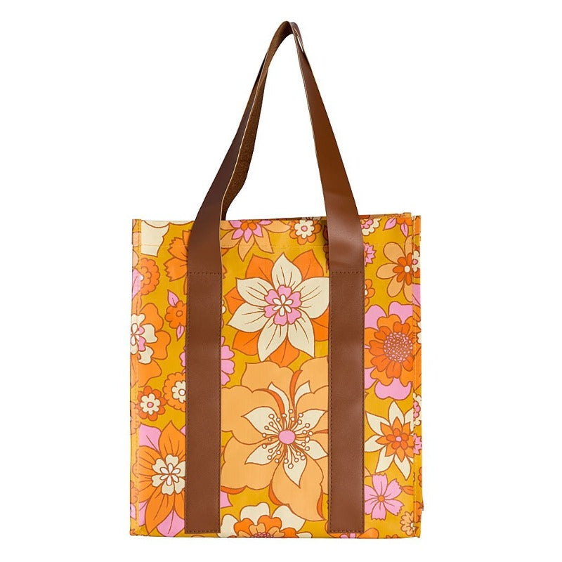 Kollab Market Bag - Retro Mustard Floral