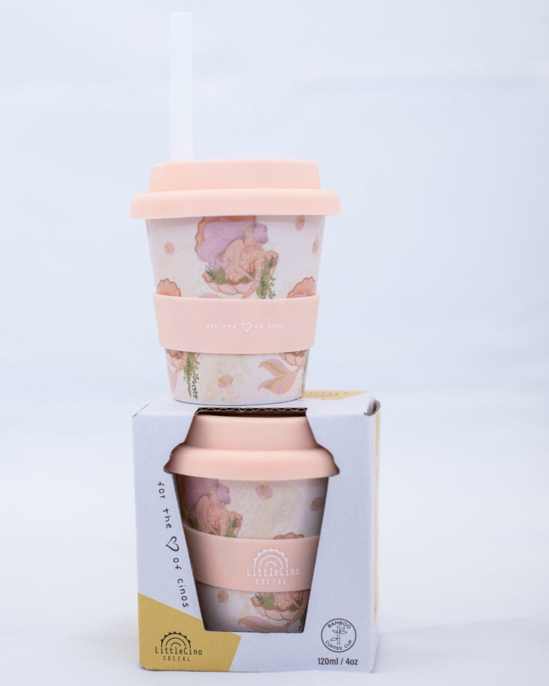 Little Cino Social Babycino Cup - Peachy Sea Queen