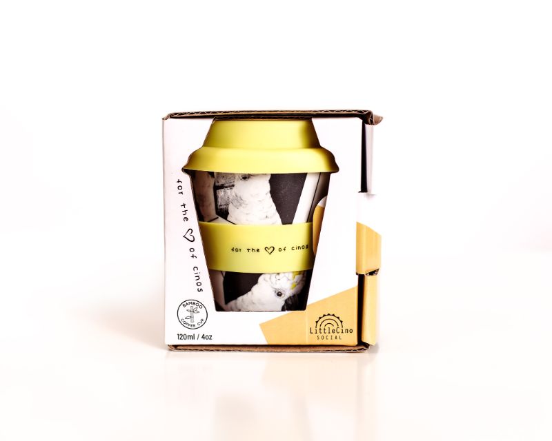 Little Cino Social Babycino Cup - Sid & Clancy Rockatoos