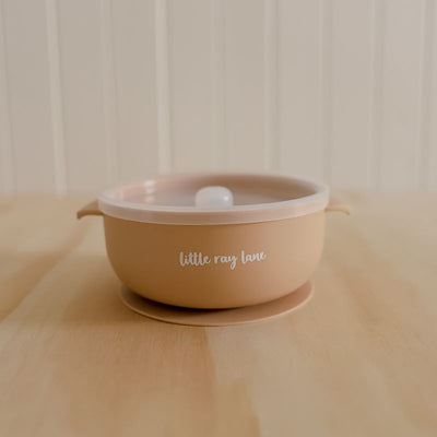Little Ray Lane Silicone Bowl + Lid Vanilla