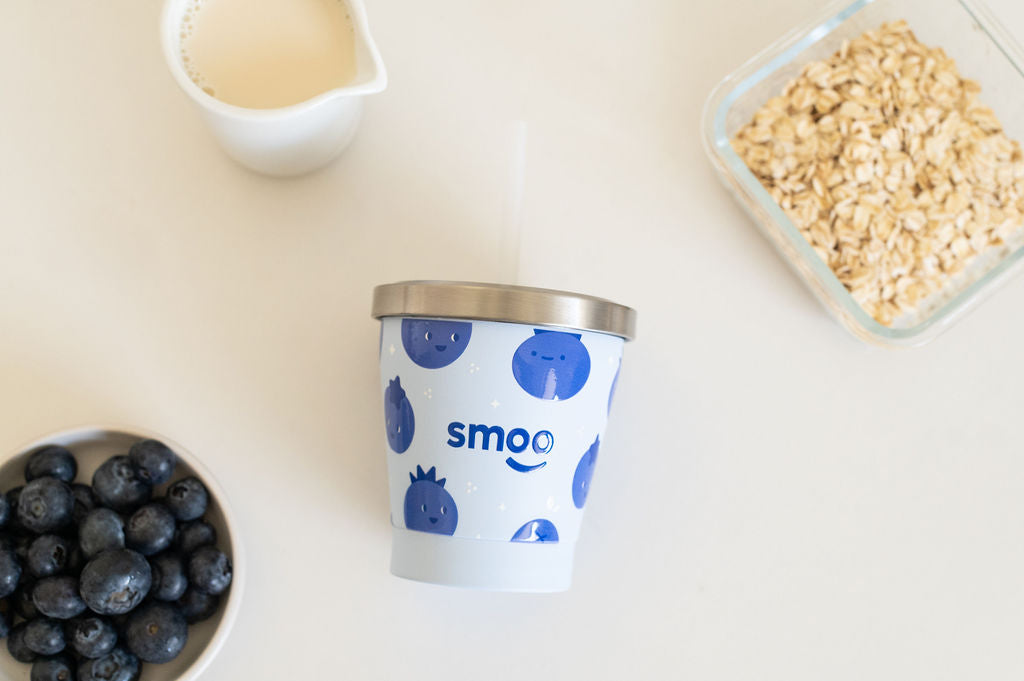 MontiiCo Mini Smoothie Cup, Blueberry Blue