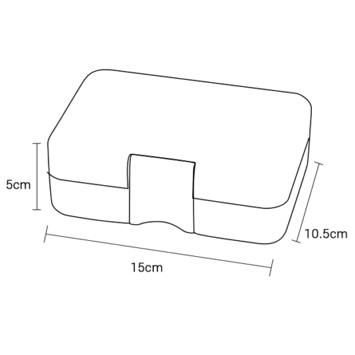 Yumbox MiniSnack Snack Box Dimensions