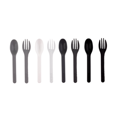 MontiiCo Out & About Cutlery Set - Monochrome