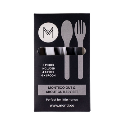 MontiiCo Out & About Cutlery Set - Monochrome