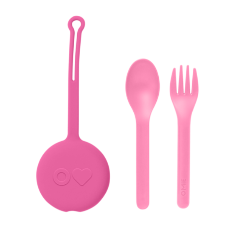 Omie Pod Cutlery Set - Pink