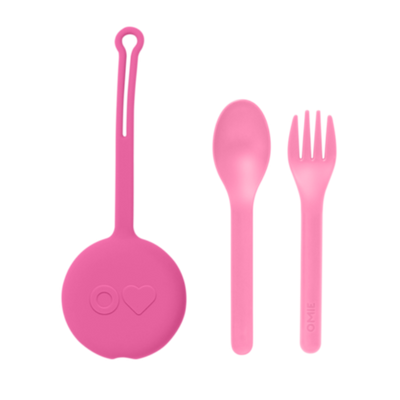 Omie Pod Cutlery Set - Pink