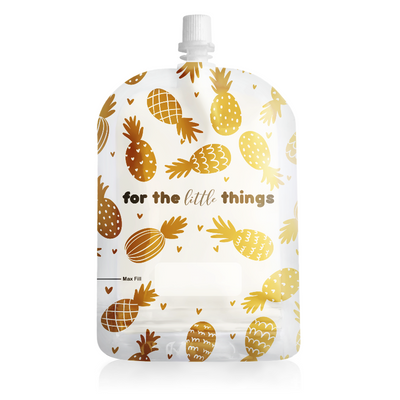 Sinchies Reusable Food Pouches - Gold Pineapple