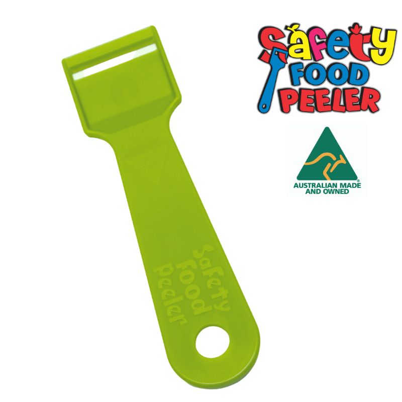 Kiddies Kutter Safety Food Peeler - Lime Green