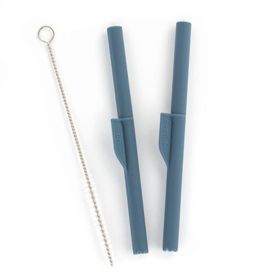 Brightberry Silicone straws - Blueberry