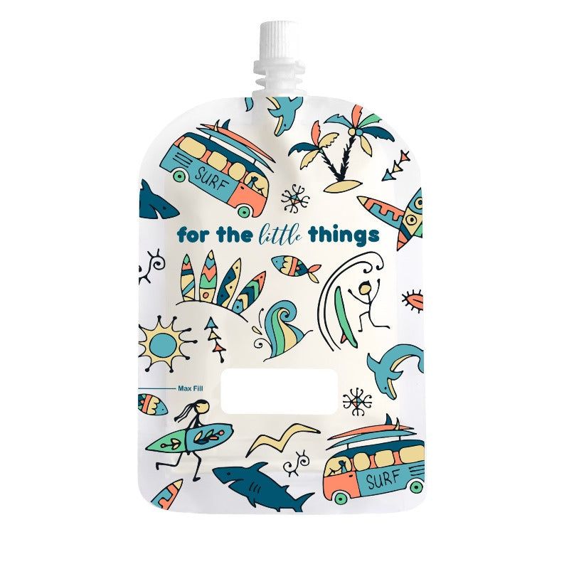 Sinchies Reusable Food Pouches - Surfing