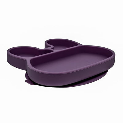 We Might Be Tiny Bunny Stickie Plate - Plum