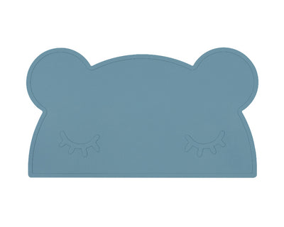 We Might Be Tiny Bear Placemat - Blue Dusk