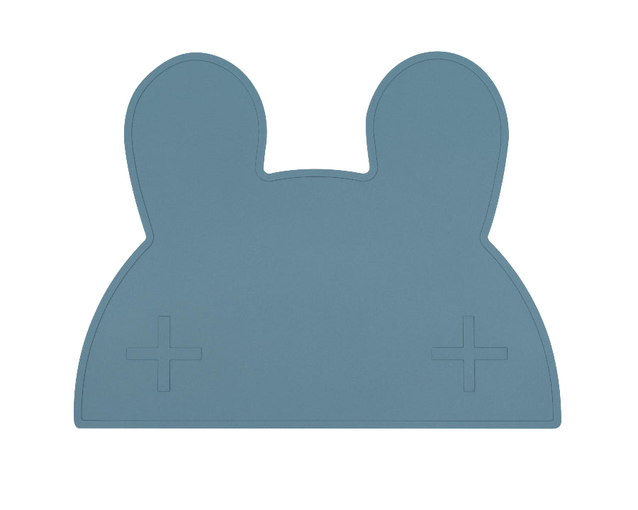 We Might Be Tiny Bunny Placemat - Blue Dusk