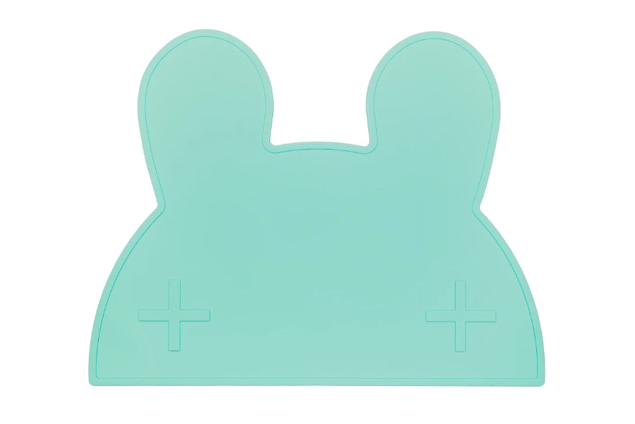 We Might Be Tiny Bunny Placemat - Minty Green