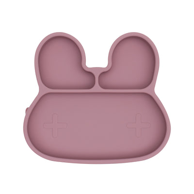 We Might Be Tiny Bunny Stickie Plate - Dusty Rose
