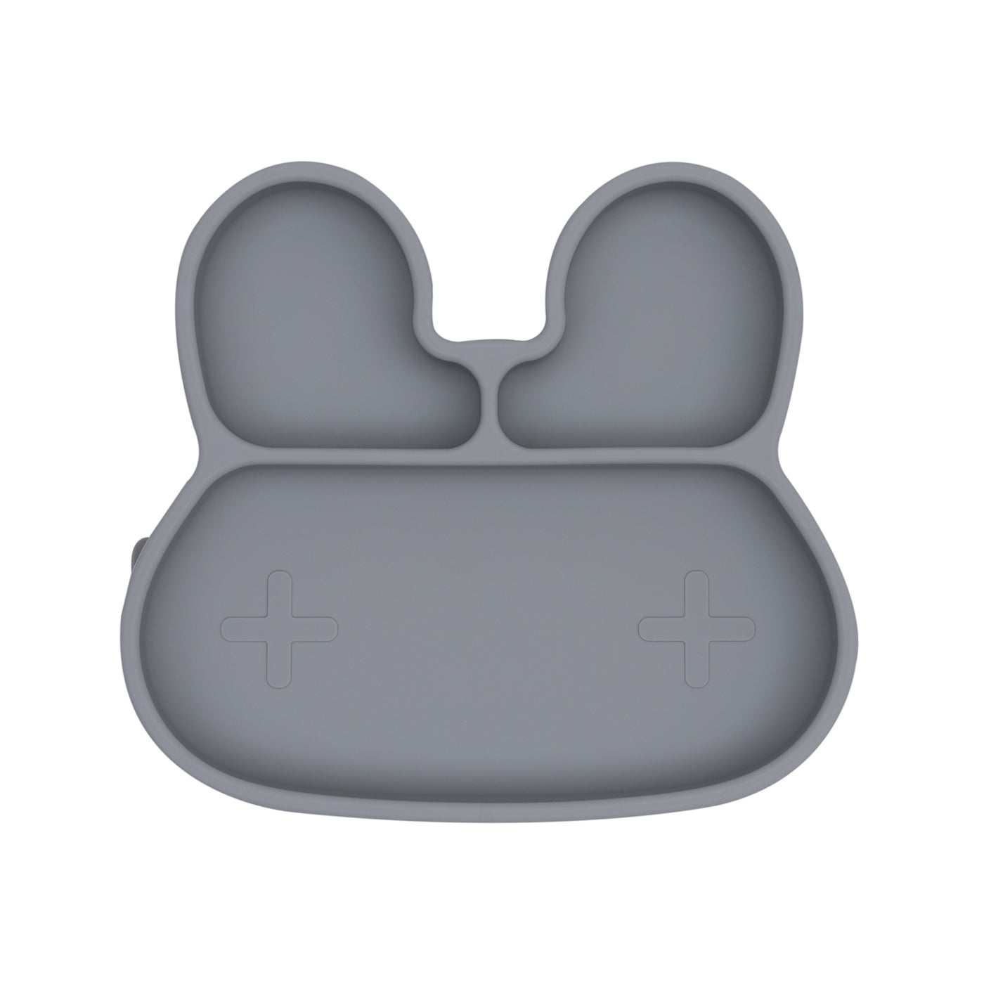 We Might Be Tiny Bunny Stickie Plate - Grey