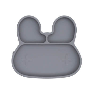 We Might Be Tiny Bunny Stickie Plate - Grey