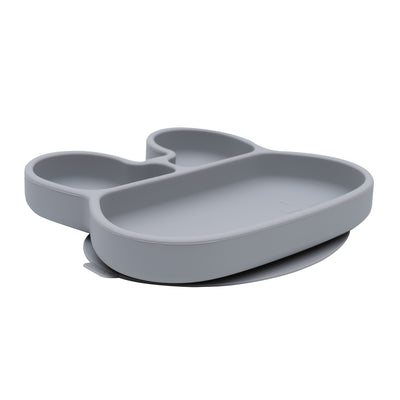 We Might Be Tiny Bunny Stickie Plate - Grey