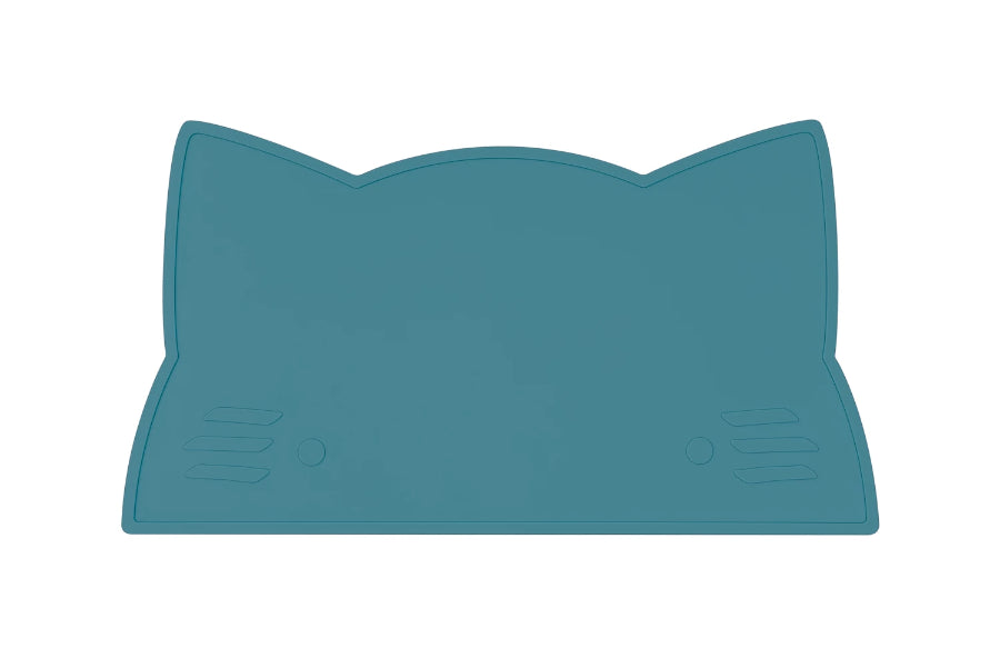 We Might Be Tiny Cat Placemat - Blue Dusk