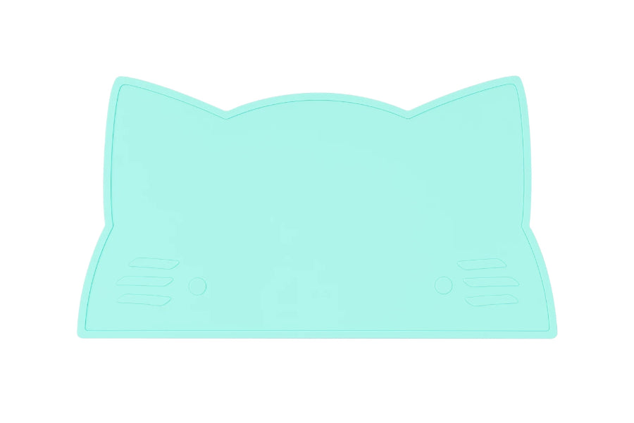 We Might Be Tiny Cat Placemat - Minty Green