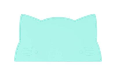 We Might Be Tiny Cat Placemat - Minty Green