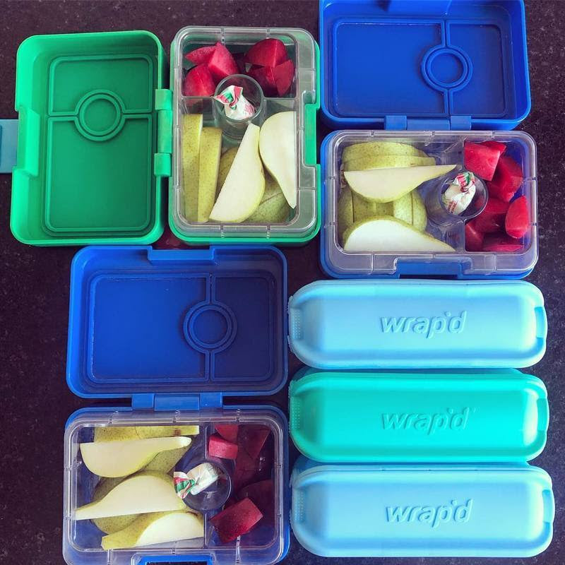 Wrap'd Silicone Wrap Holder and Yumbox MiniSnacks