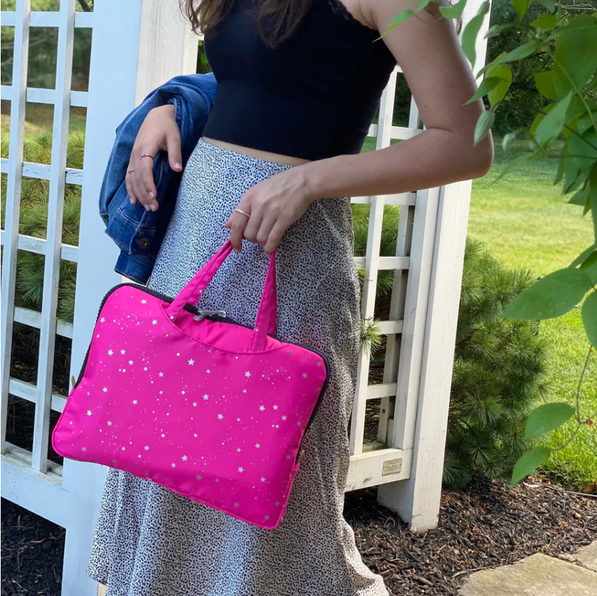 Yumbox Poche Insulated Lunch Bag - Fuchsia Stars