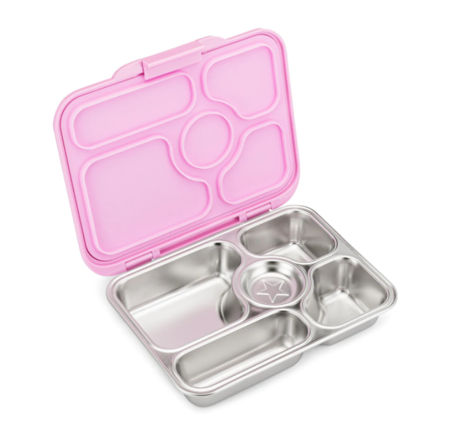 Yumbox Presto Stainless Steel Lunchbox - Roe Pink