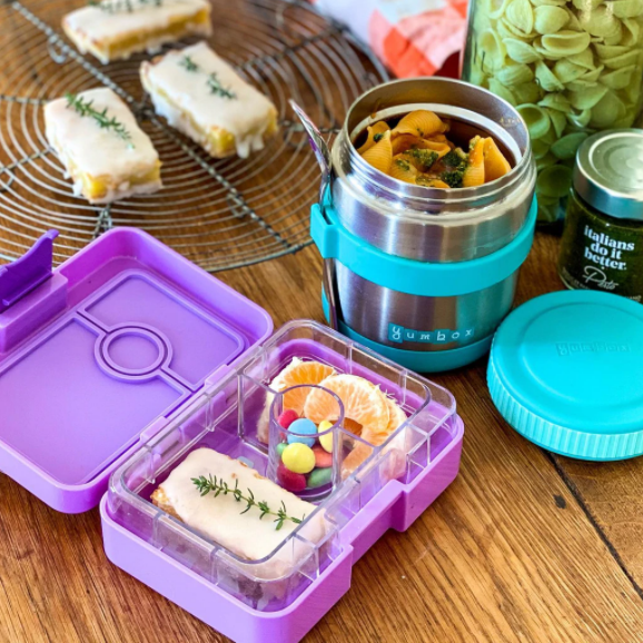 Yumbox Zuppa - Wide Mouth Thermal Food Jar 14 oz. (1.75 Cups) with A Removable Utensil Band - Triple Insulated Stainless