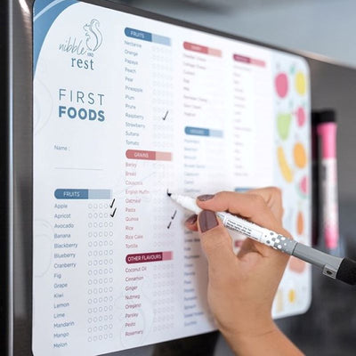 Nibble & Rest First Foods Tracker - Fridge Magnet