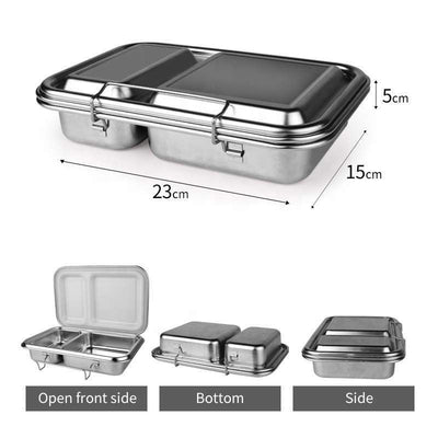 Ecococoon Bento Lunch Box with 2 Compartments - Leak Proof