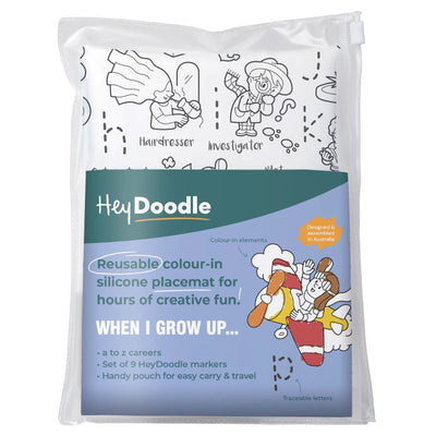HeyDoodle Reusable Silicone Placemat - When I Grow Up