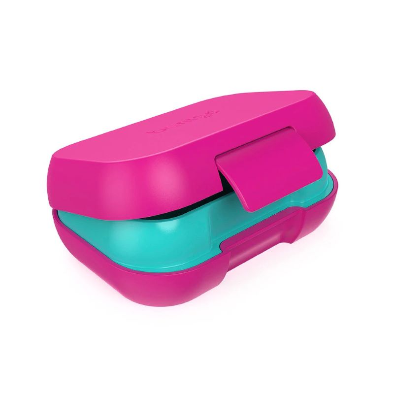 Bentgo Kids Snack Container - Fuchsia/Teal