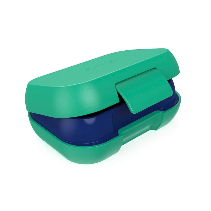 Bentgo Kids Snack Container - Green/ Royal Blue