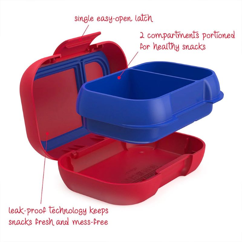 Bentgo Kids Snack Container - Red/Royal Blue